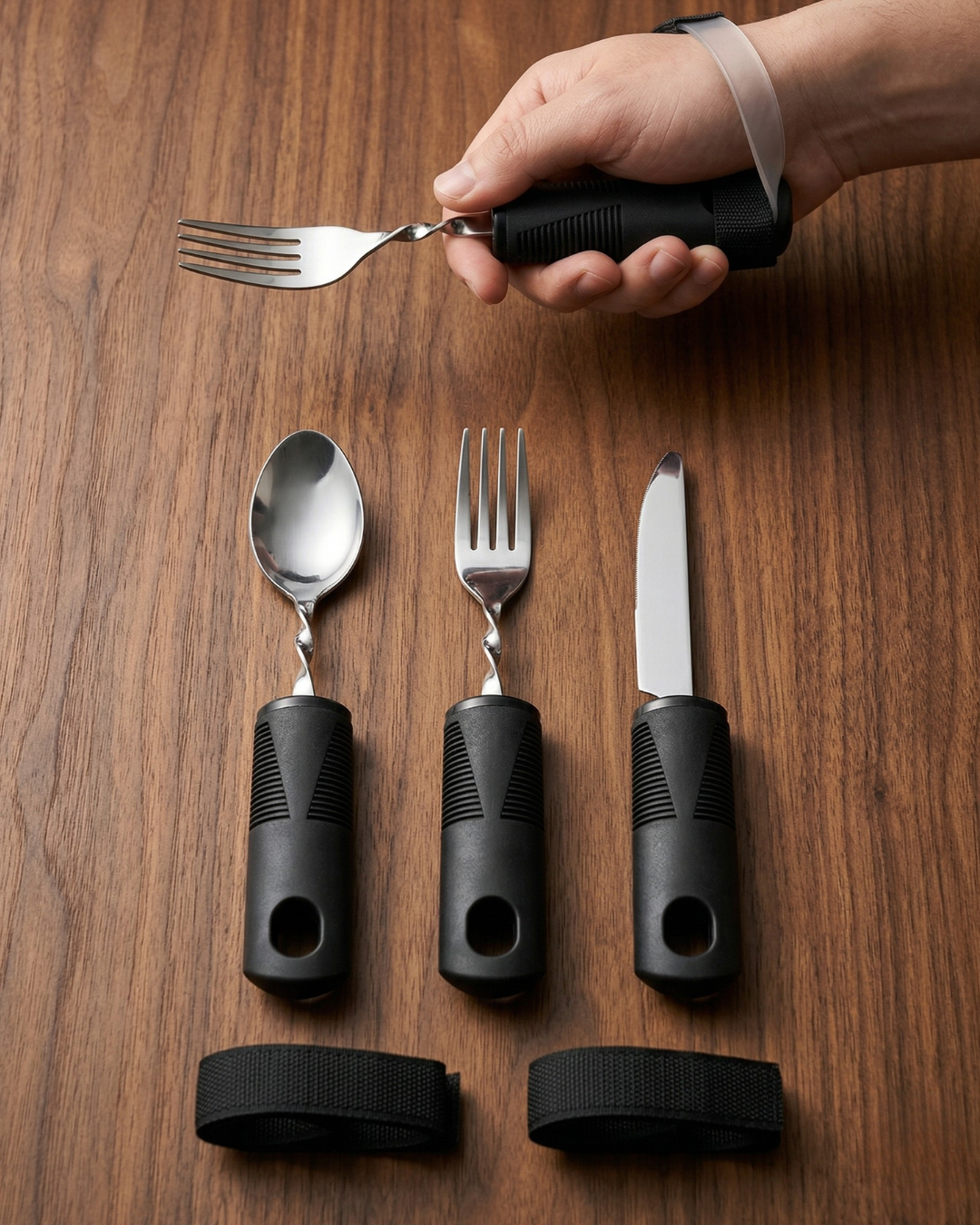 Bendable Cutlery Set of 3 (Fork, knife and spoon)