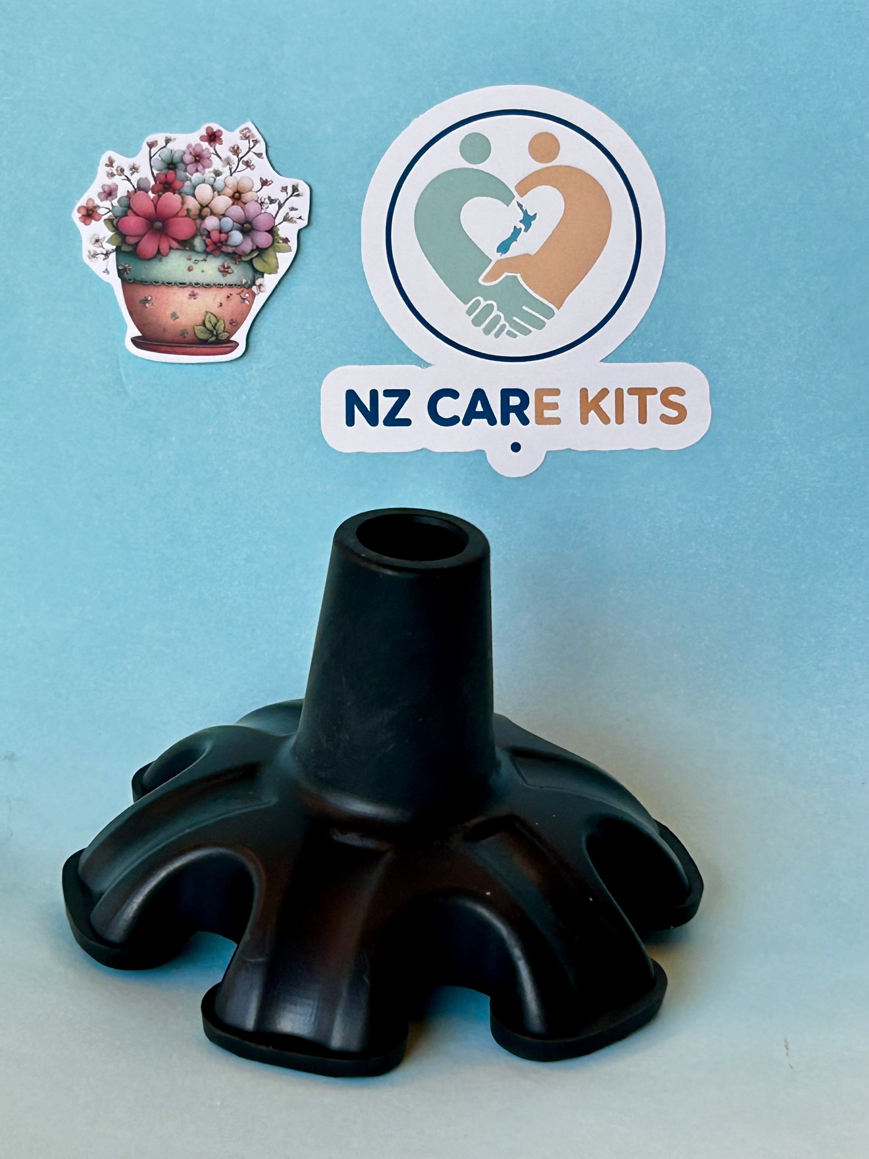Walking Stick Quad Tip NZ | Stable, Self-Standing Cane Base