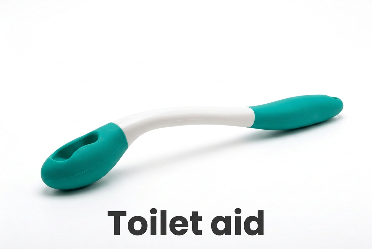 Toilet aid on white background with a bold Toilet aid label