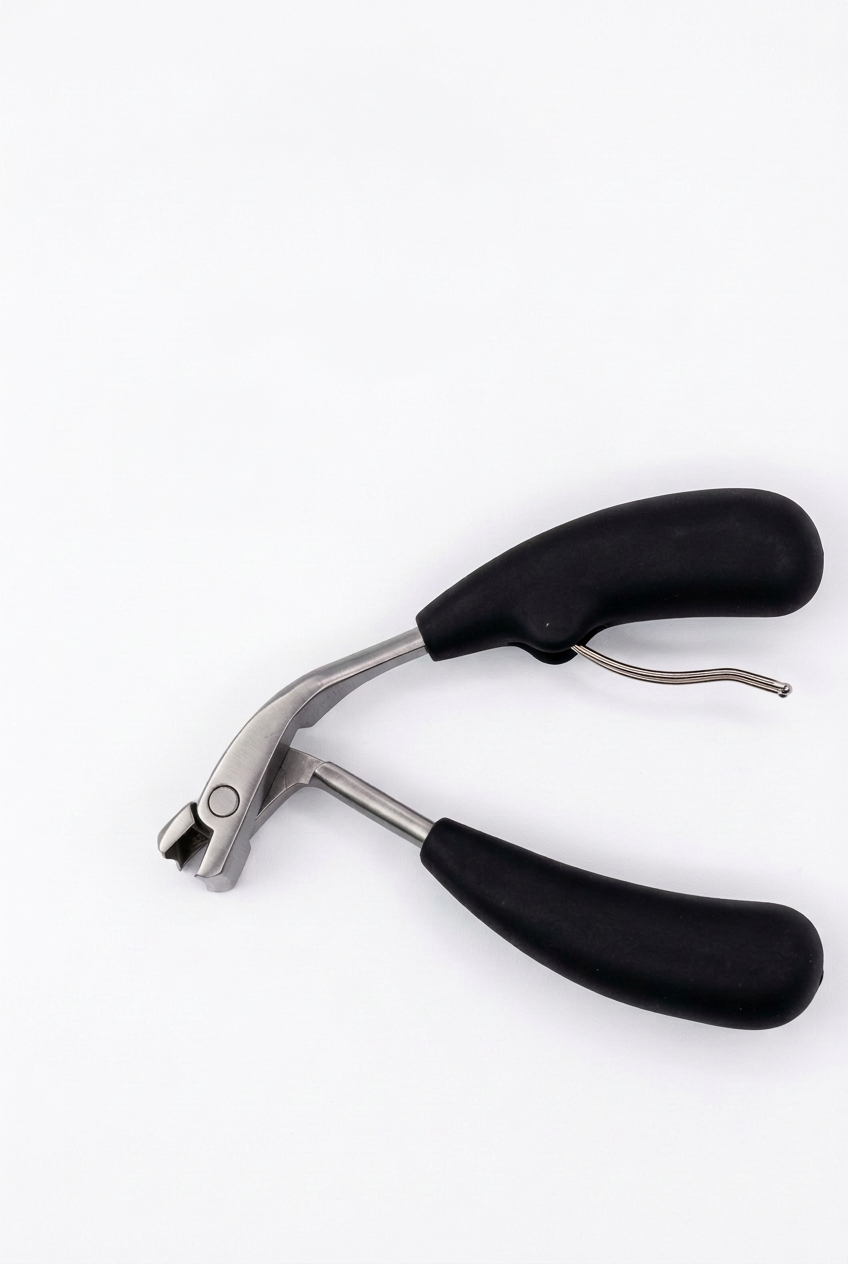 Easy-grip nail clipper on white background without logo
